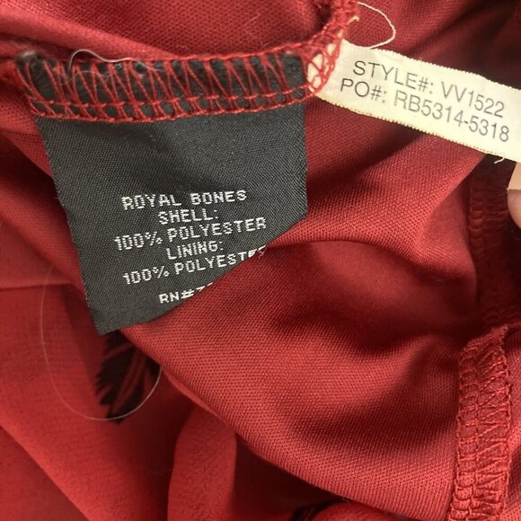 Vintage‎ Y2K Royal Bones Babydoll Dress Small Velvet Feather Chiffon Mini Grunge - Picture 12 of 13